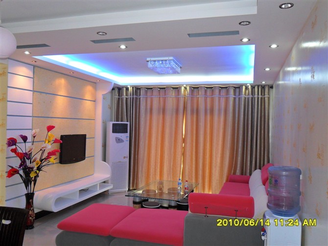 客厅整体液体壁纸效果图